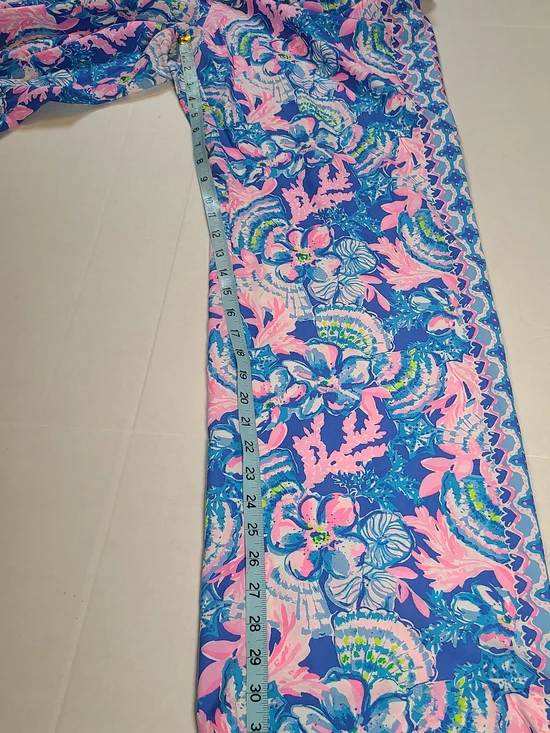 Lilly Pultizer Bal Harbour  Women’s Palazzo Pants Blue Tang Seaside EUC XL - Picture 8 of 10